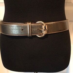 Vintage Gucci Metallic Gold Women's Belt